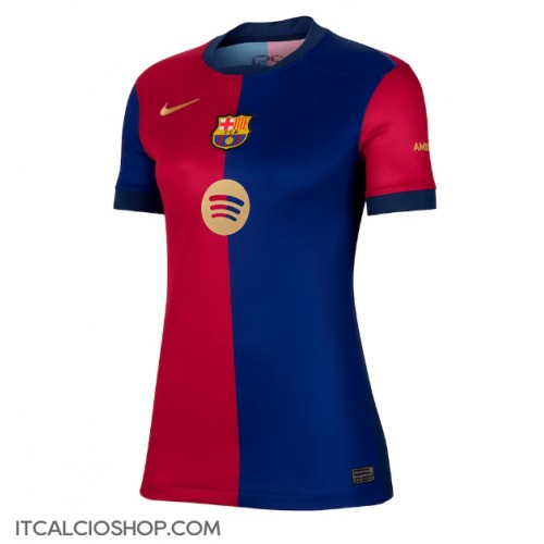 Barcelona Robert Lewandowski #9 Prima Maglia Femmina 2024-25 Manica Corta